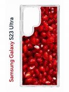 Чехол-накладка Samsung Galaxy S23 Ultra (638515) Kruche PRINT Гранат