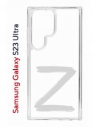Чехол-накладка Samsung Galaxy S23 Ultra (638515) Kruche PRINT Zet