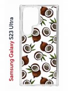 Чехол-накладка Samsung Galaxy S23 Ultra (638515) Kruche PRINT Кокосы