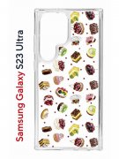 Чехол-накладка Samsung Galaxy S23 Ultra (638515) Kruche PRINT Cake