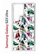 Чехол-накладка Samsung Galaxy S23 Ultra (638515) Kruche PRINT Кроссы Nike Air Max