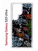 Чехол-накладка Samsung Galaxy S23 Ultra (638515) Kruche PRINT Граффити