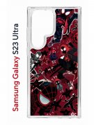Чехол-накладка Samsung Galaxy S23 Ultra (638515) Kruche PRINT Майлз Человек-паук