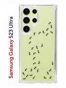 Чехол-накладка Samsung Galaxy S23 Ultra Kruche Print Муравьи