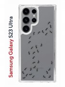 Чехол-накладка Samsung Galaxy S23 Ultra Kruche Print Муравьи