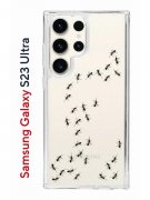Чехол-накладка Samsung Galaxy S23 Ultra Kruche Print Муравьи
