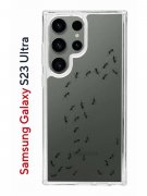 Чехол-накладка Samsung Galaxy S23 Ultra Kruche Print Муравьи