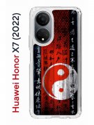 Чехол-накладка Huawei Honor X7 (2022) (638390) Kruche PRINT Инь Ян