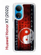 Чехол-накладка Huawei Honor X7 (2022) (638390) Kruche PRINT Инь Ян