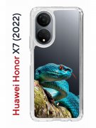 Чехол-накладка Huawei Honor X7 (2022) (638390) Kruche PRINT Змея