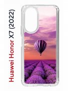 Чехол-накладка Huawei Honor X7 (2022) (638390) Kruche PRINT Лавандовый рай