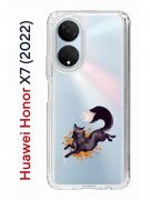 Чехол-накладка Huawei Honor X7 (2022) (638390) Kruche PRINT Fox