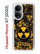 Чехол-накладка Huawei Honor X7 (2022) (638390) Kruche PRINT Danger