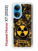 Чехол-накладка Huawei Honor X7 (2022) (638390) Kruche PRINT Danger