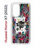 Чехол-накладка Huawei Honor X7 (2022) (638390) Kruche PRINT Music