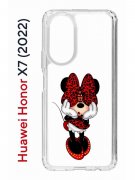 Чехол-накладка Huawei Honor X7 (2022) (638390) Kruche PRINT Минни