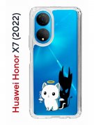 Чехол-накладка Huawei Honor X7 2022 Kruche Print Angel Demon