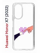 Чехол-накладка Huawei Honor X7 (2022) (638390) Kruche PRINT Котолюбовь