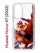 Чехол-накладка Huawei Honor X7 (2022) (638390) Kruche PRINT Человек паук