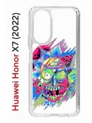 Чехол-накладка Huawei Honor X7 (2022) (638390) Kruche PRINT Многоликий Рик