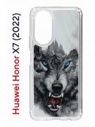Чехол-накладка Huawei Honor X7 (2022) (638390) Kruche PRINT Волк