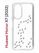 Чехол-накладка Huawei Honor X7 (2022) (638390) Kruche PRINT Муравьи