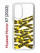 Чехол-накладка Huawei Honor X7 (2022) (638390) Kruche PRINT Warning