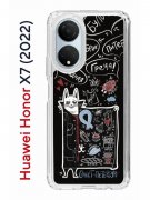 Чехол-накладка Huawei Honor X7 (2022) (638390) Kruche PRINT Кот Питер