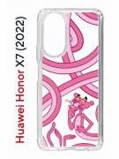Чехол-накладка Huawei Honor X7 (2022) (638390) Kruche PRINT Розовая Пантера