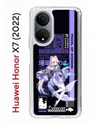 Чехол-накладка Huawei Honor X7 (2022) Kruche Print Kokomi Genshin