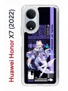 Чехол-накладка Huawei Honor X7 (2022) Kruche Print Kokomi Genshin