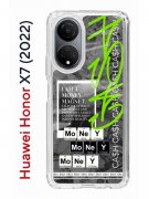 Чехол-накладка Huawei Honor X7 (2022) (638390) Kruche PRINT Money Easy