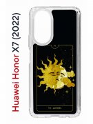 Чехол-накладка Huawei Honor X7 (2022) (638390) Kruche PRINT Tarot Lovers