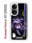 Чехол-накладка Huawei Honor X7 (2022) Kruche Print Raiden Genshin