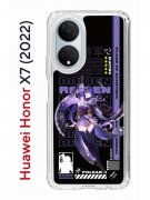 Чехол-накладка Huawei Honor X7 (2022) Kruche Print Raiden Genshin