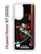 Чехол-накладка Huawei Honor X7 2022 Kruche Print Казуха Геншин