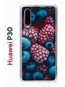 Чехол-накладка Huawei P30  (638392) Kruche PRINT Fresh berries