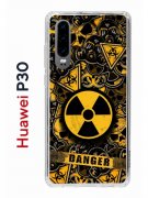 Чехол-накладка Huawei P30  (638392) Kruche PRINT Danger