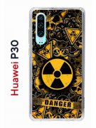 Чехол-накладка Huawei P30  (638392) Kruche PRINT Danger