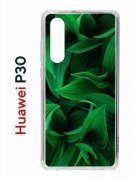Чехол-накладка Huawei P30  (638392) Kruche PRINT Grass