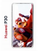 Чехол-накладка Huawei P30  (638392) Kruche PRINT Человек паук