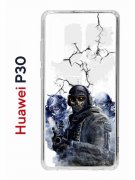 Чехол-накладка Huawei P30  (638392) Kruche PRINT Call of Duty