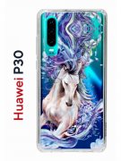 Чехол-накладка Huawei P30  (638392) Kruche PRINT Грация