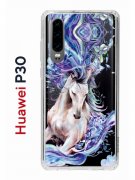 Чехол-накладка Huawei P30  (638392) Kruche PRINT Грация