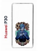 Чехол-накладка Huawei P30  (638392) Kruche PRINT Джокер