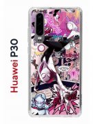 Чехол-накладка Huawei P30 Kruche Print Гвен Человек-Паук