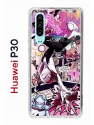 Чехол-накладка Huawei P30 Kruche Print Гвен Человек-Паук