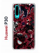 Чехол-накладка Huawei P30 Kruche Print Майлз Человек-паук