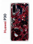 Чехол-накладка Huawei P30 Kruche Print Майлз Человек-паук