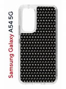 Чехол-накладка Samsung Galaxy A54 5G (638391) Kruche PRINT Карбон